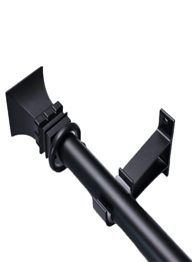 AXLIZER 2PCS Heavy Aluminum Alloy Curtain Rod Holder, Curtain Rod Bracket, Curtain Rod Supportor, Single Rod Curtain Rod Brackets ，for curtain rod with diameter of 23-30mm / 0.9-1.2 inches, Black - Image 5
